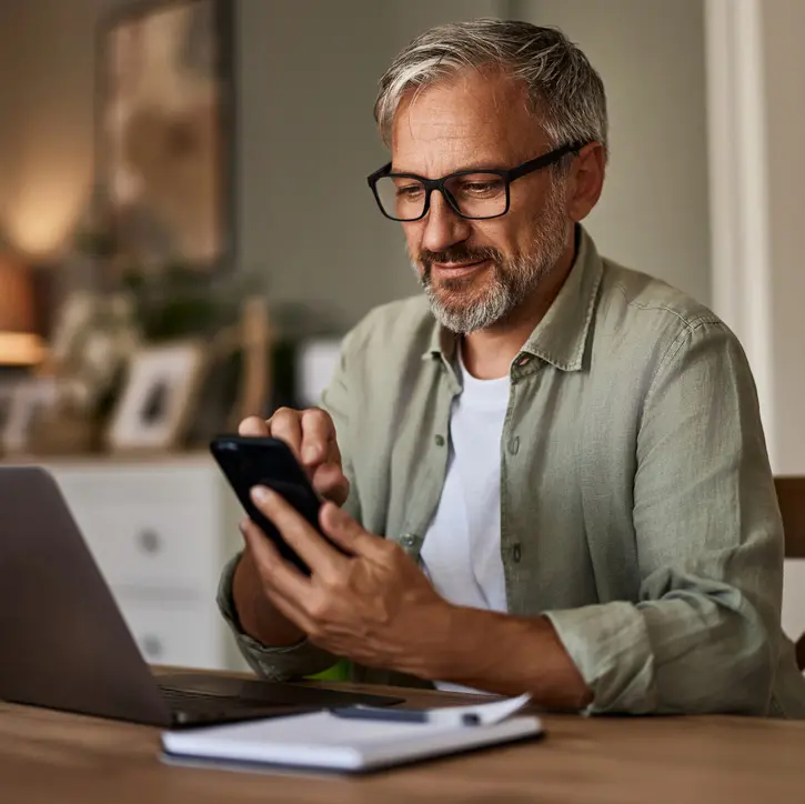 Patient completing survey