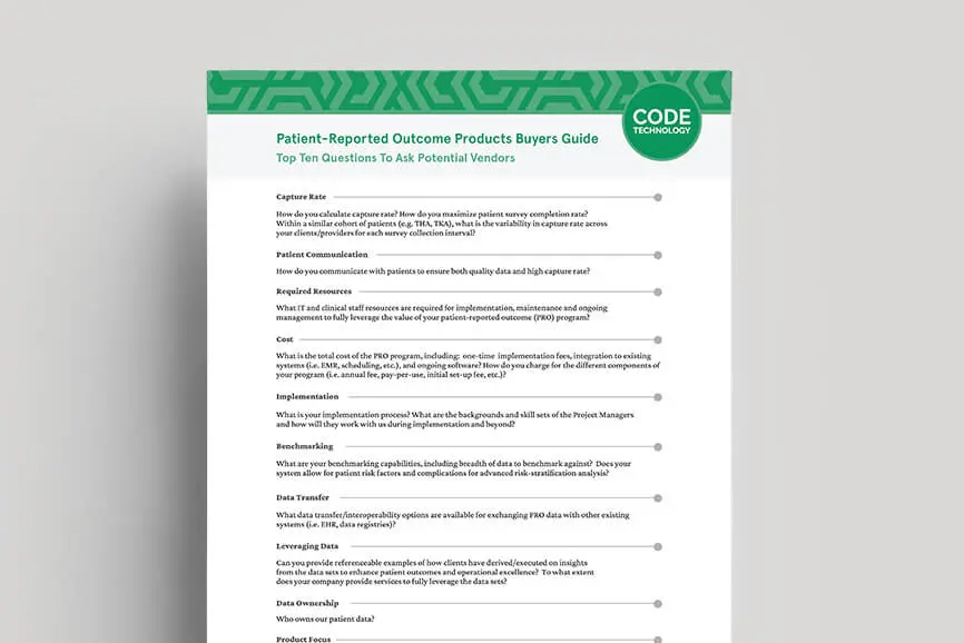 MGU 011 Patient Reported Outcome Products Buyers Guide thumbnail