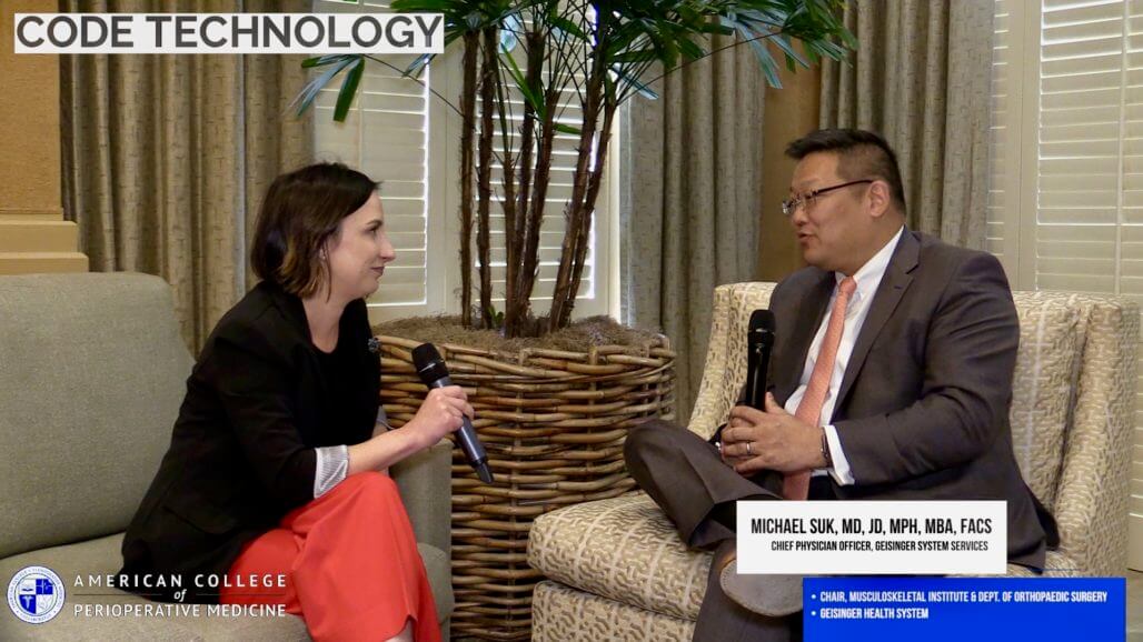 CODE speaking with Dr. Michael Suk MD, JD, MPH, MBA, FACS at the 4th Interdisciplinary Conference on Orthopedic Value Based Care 2020 CODE speaking with Dr. Michael Suk MD, JD, MPH, MBA, FACS at the 4th Interdisciplinary Conference on Orthopedic Value Based Care 2020