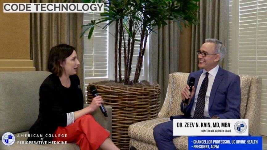CODE speaking with Dr. Zeev N. Kain, MD, MBA, MA(hon) at the 4th Interdisciplinary Conference on Orthopedic Value Based Care 2020 CODE speaking with Dr. Zeev N. Kain, MD, MBA, MA(hon) at the 4th Interdisciplinary Conference on Orthopedic Value Based Care 2020