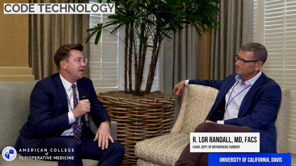 CODE speaking with Dr. R. Lor Randall, MD, FACS at the 4th Interdisciplinary Conference on Orthopedic Value Based Care 2020 CODE speaking with Dr. R. Lor Randall, MD, FACS at the 4th Interdisciplinary Conference on Orthopedic Value Based Care 2020