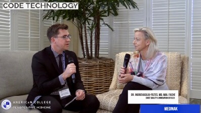 CODE speaking with Dr. Ingrid Vasiliu-Feltes, MD, MBA, FACHE at the 4th Interdisciplinary Conference on Orthopedic Value Based Care 2020 CODE speaking with Dr. Ingrid Vasiliu-Feltes, MD, MBA, FACHE at the 4th Interdisciplinary Conference on Orthopedic Value Based Care 2020