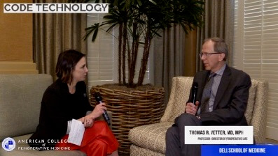 CODE speaking with Dr. Thomas R. Vetter, MD, MPH at the 4th Interdisciplinary Conference on Orthopedic Value Based Care 2020 CODE speaking with Dr. Thomas R. Vetter, MD, MPH at the 4th Interdisciplinary Conference on Orthopedic Value Based Care 2020