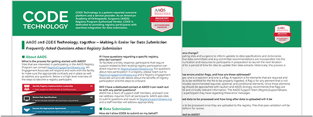 Submitting Data to the AAOS Registry Thumbnail AAOS submission thumbnail